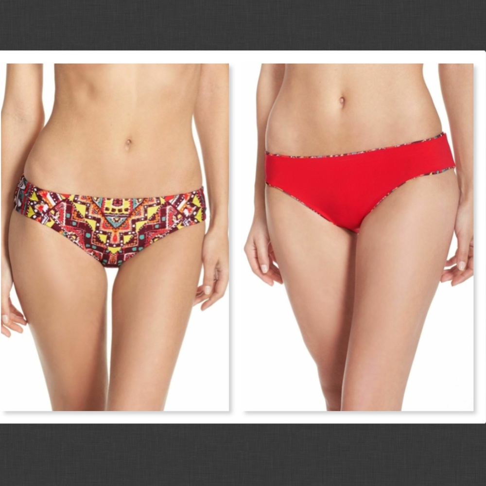 NEW Becca Gypset' Reversible Bikini Bottoms Size M